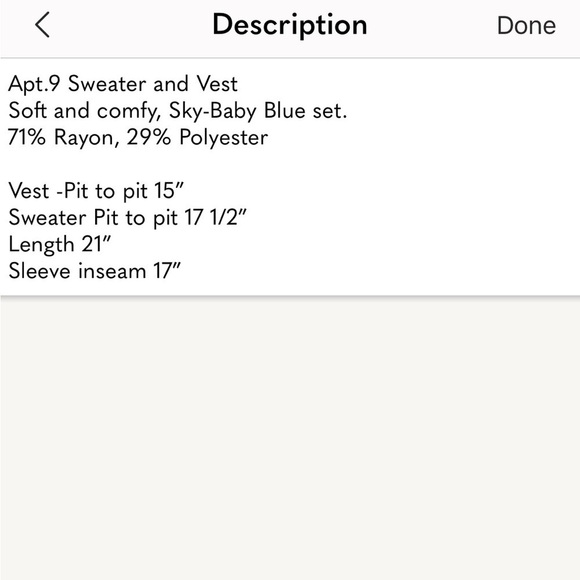 Apt. 9 Sweater and Vest Set - Picture 11 of 12